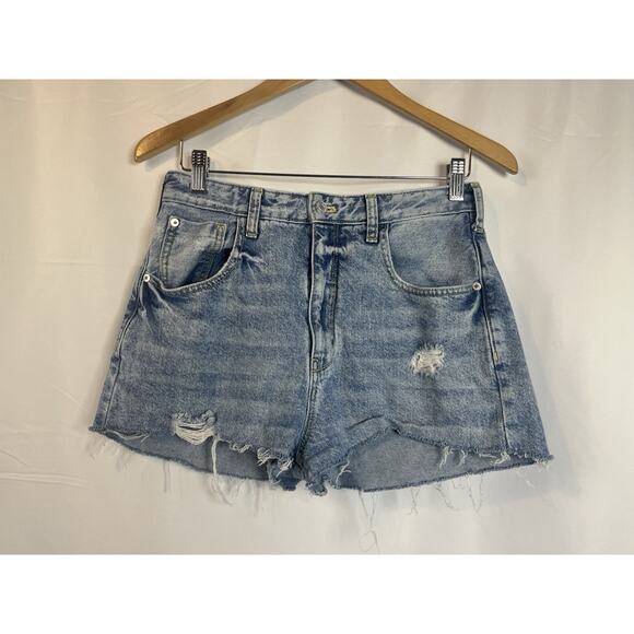 Pilcro Pants - Pilcro Womens 28 Waist Cutoff Shorts Denim jean Faded